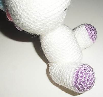 Crochet Unicorn Legs