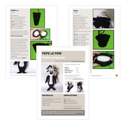 Pepe Le Pew Amigurumi Pattern - Image 5