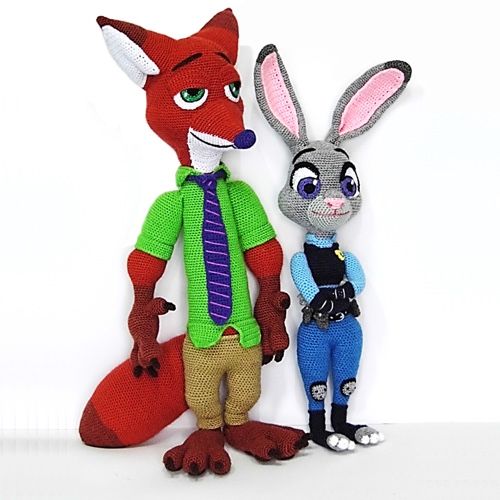 Nick Wilde and Judy Hopps Zootopia 2 Embroidery Design - Emblanka