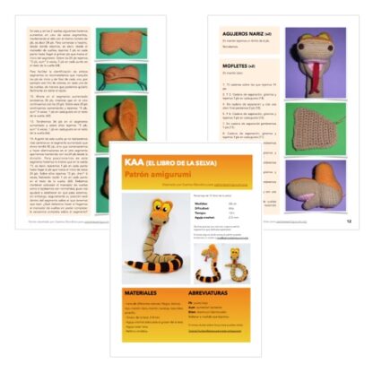 Mowgli, Baloo and Kaa (The Jungle Book) Amigurumi Patterns - Image 10