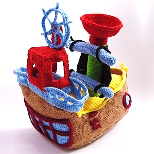 Pirate Ship PDF Amigurumi Pattern - Sueños Blanditos