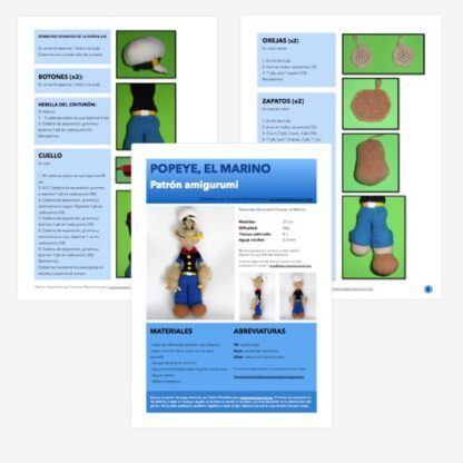 Popeye and Olive Amigurumi Patterns - Image 8