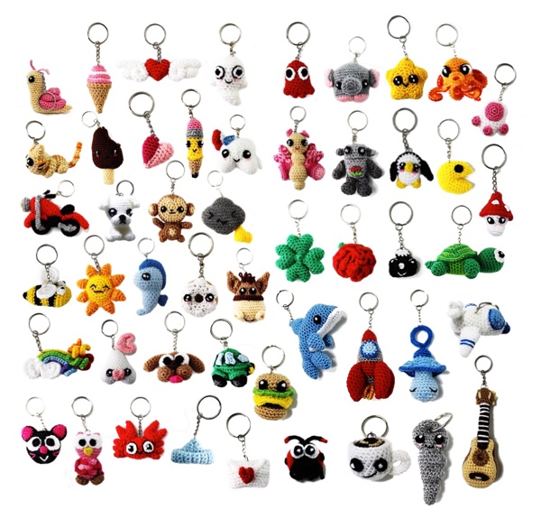 Amigurumi Keychains: 50 Patterns