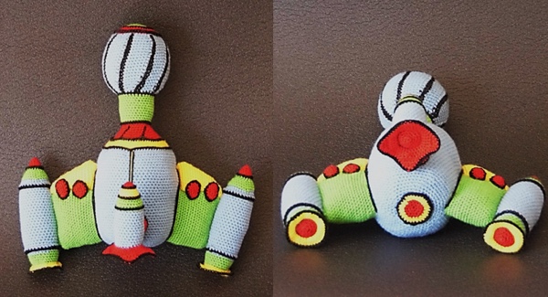 Colors Spaceship Amigurumi Pattern
