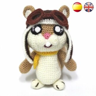 Tiny, the Aviator Squirrel Amigurumi Pattern