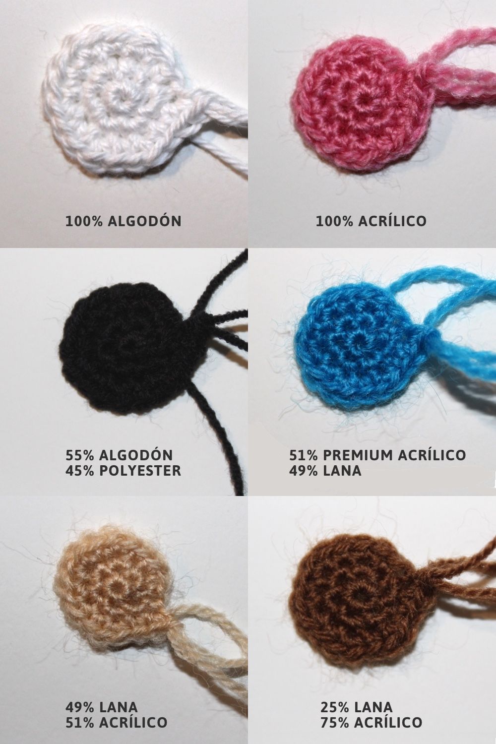 Hilo de algodón que hace punto Amigurumis, Hilo de ganchillo Amigurumi