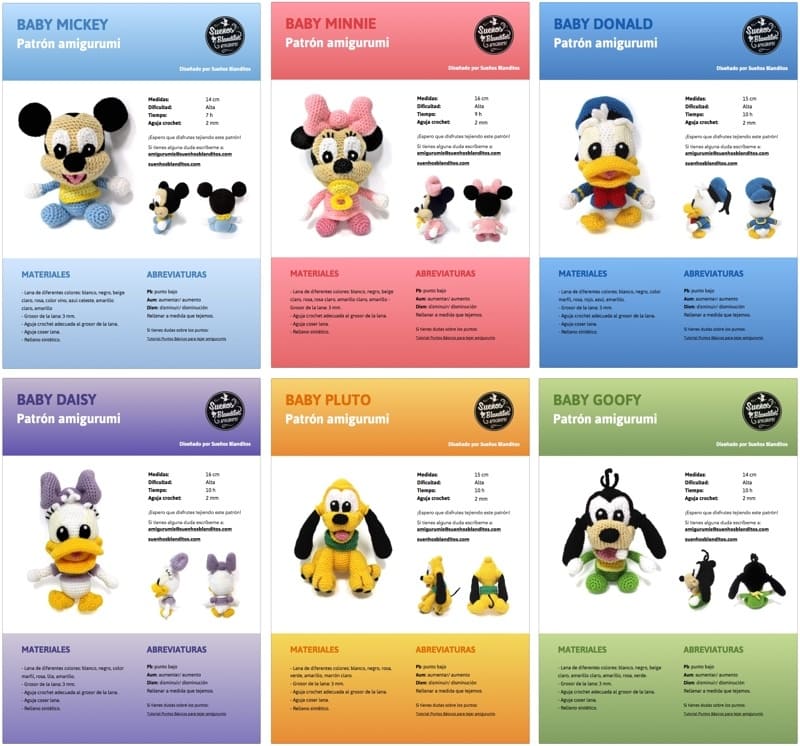 Amigurumi disney patrones gratis new arrivals