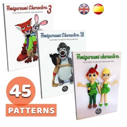 Amigurumi Characters 1, 2 and 3: 45 Patterns