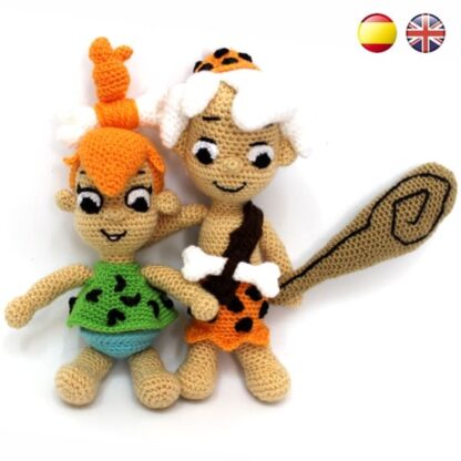 Pebbles Flintstone and Bamm-Bamm Rubble Amigurumi Patterns