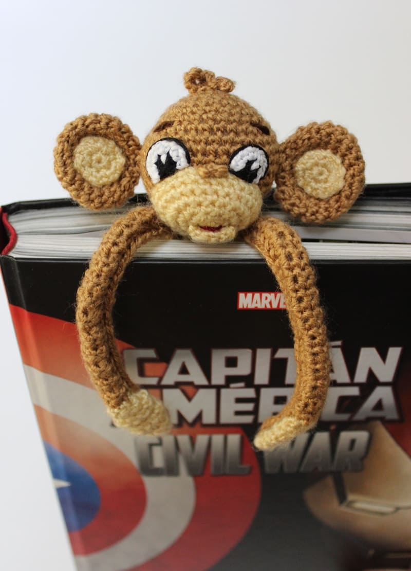 Amigurumi Monkey Bookmark