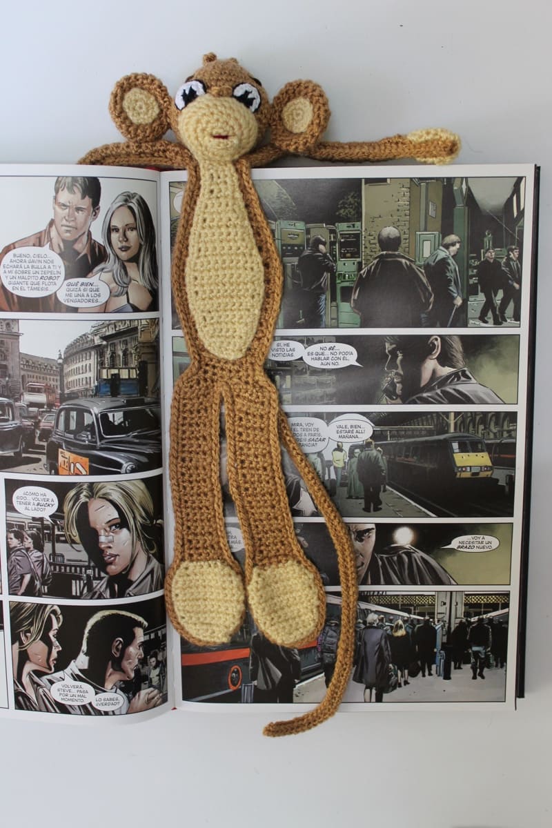 Amigurumi Monkey Bookmark