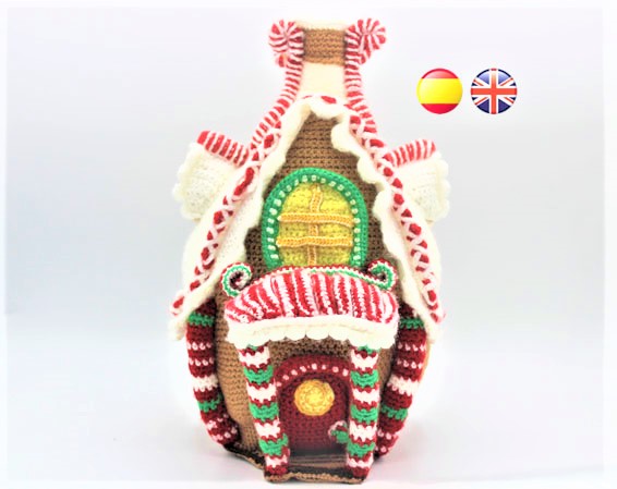 Gingerbread House Amigurumi Pattern Suenos Blanditos