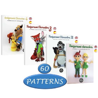 Amigurumi Characters 1, 2, 3 and 4: 60 Patterns