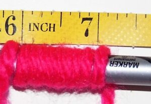 How to know the weight of the yarn