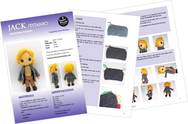 Rose and Jack (Titanic) Amigurumi Patterns