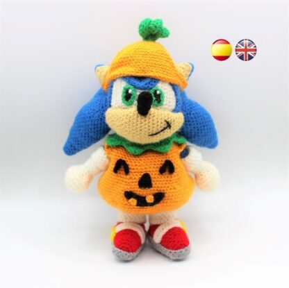 Sonic's Pumpkin Costume amigurumi pattern