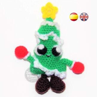 Kawaii Christmas tree amigurumi pattern