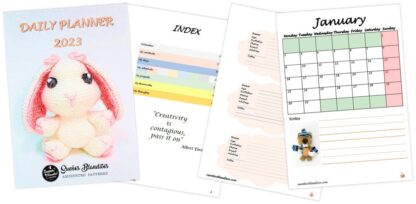 My First Amigurumi: Bunny Pattern + 2023 Digital Daily Planner - Image 11