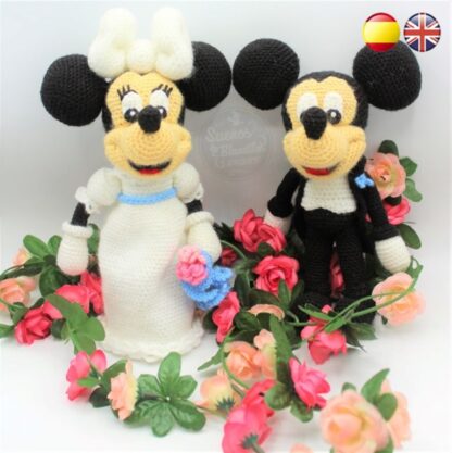 Mickey groom & Minnie bride amigurumi patterns