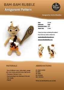 Pebbles Flintstone and Bamm-Bamm Rubble Amigurumi Patterns