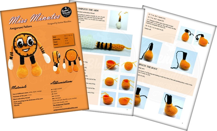 Miss Minutes Amigurumi Pattern